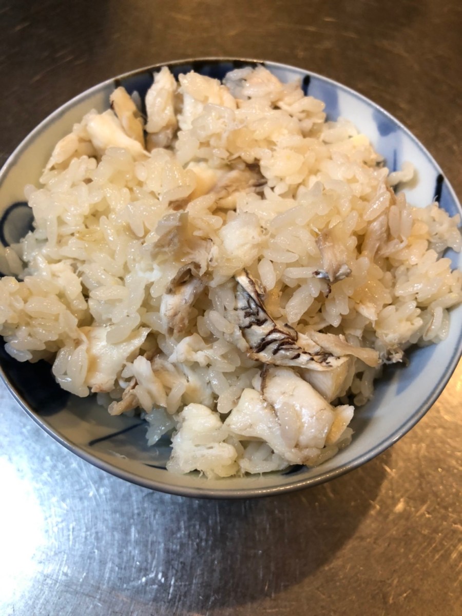 “Tai-Meshi” (rice cooked with&nbsp;fish)
